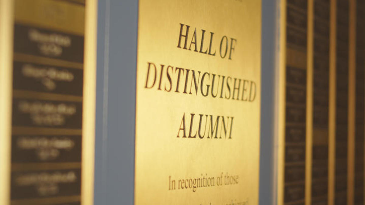 Inductees are added to the Hall of Distinguished Alumni every five years.