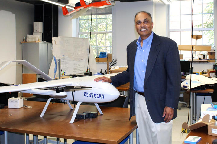 After receiving his bachelor's degree from UK 40 in 1983, Sujit Sinha returned more than 40 years later to become the first to earn a Ph.D. in Aerospace Engineering. 